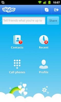 skype3 Skype – Plus de 70 millions de téléchargement sur Android