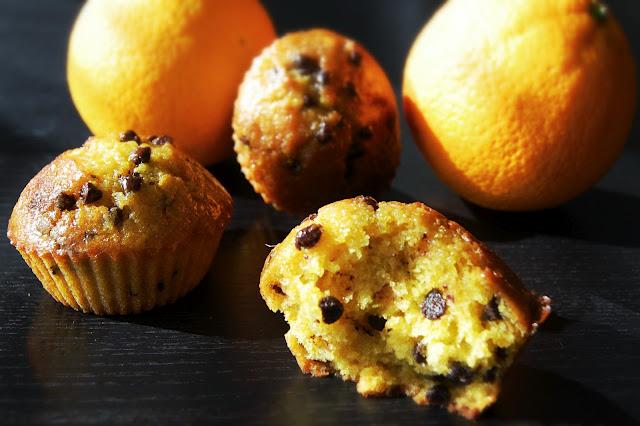 Muffins miroir orange et chocolat