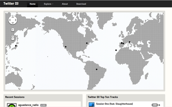 Twitter Dj Map Twitter Dj