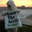 Save the Arctic au Canada devant les chutes du Niagara