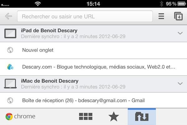 chrome iphone 3 Google Chrome pour iOS : un excellent navigateur Web pour votre iphone ou iPad