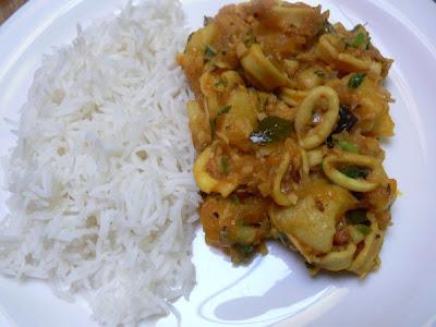 Curry de calamars – Squid curry