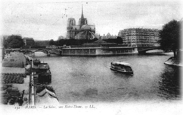 La seine vers Notre Dame de Paris