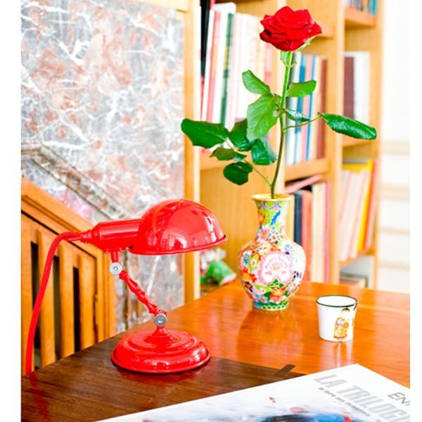 mini lampe de bureau laika acier brosse mini lampe de bureau laika acier brosse