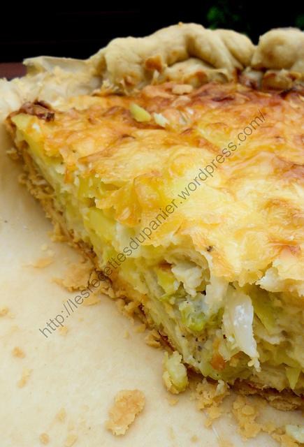 Tarte crémeuse au chou pointu et pommes de terre / Creamy Pointed Cabbage and Potato Tart Tarte crémeuse au chou pointu et pommes de terre / Creamy Pointed Cabbage and Potato Tart