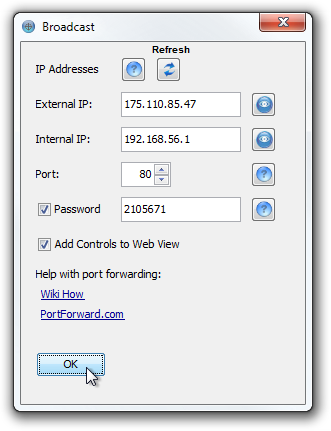 Faire de votre Webcam une caméra de surveillance avec alerte Email et SMS Sentry Vision Broadcast