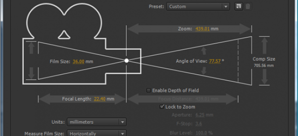 Initiation à l’outil Caméra sous After Effects CS6