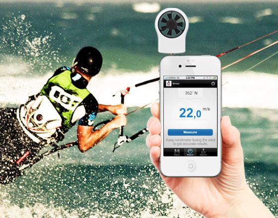 Shaka Wind Meter iPhone 1 Le Shaka, laccessoire iPhone indispensable aux kitesurfers, funboarders et autres geeks dans le vent