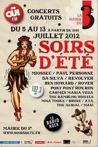 Festival Soirs d'été par Oui FM des concerts gratuits du 5 au 13 juillet 2012 Soirs d'été blog lutetia lutetiablog