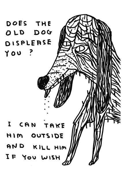 David Shrigley et les chiens