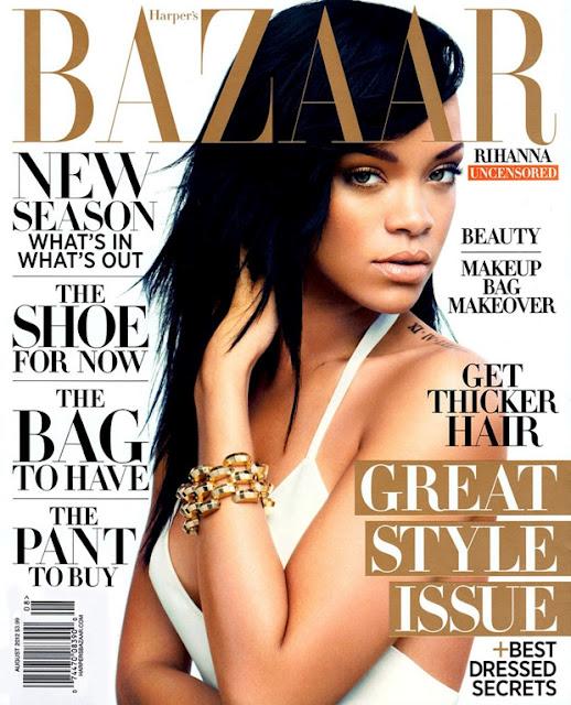 Rihanna dans Harper's Bazaar en Août