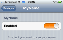 myname0 Cydia: MyName changez le nom de votre opérateur