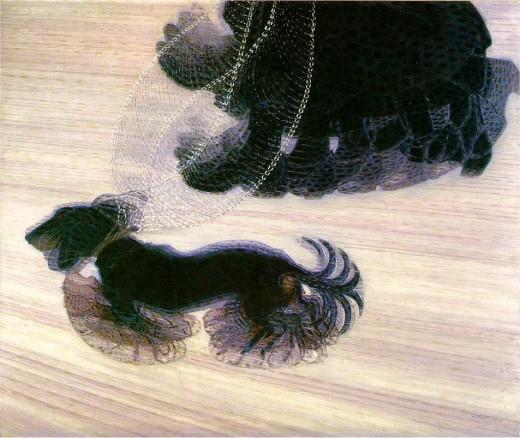 Giacomo Balla - Dynamisme d'un chien en laisse - 1912