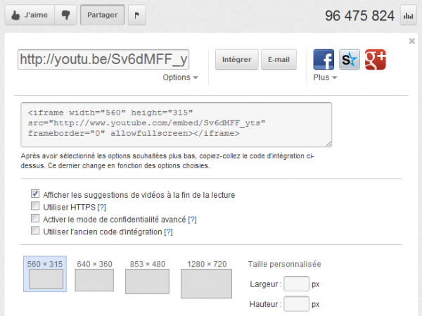 Youtube Début Fin Intégrer une vidéo Youtube en définissant le début et la fin du visionnage