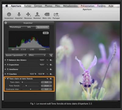 Astuce : retrouver l’outil Tons clairs et Tons foncés de la version 3.2 d’Aperture