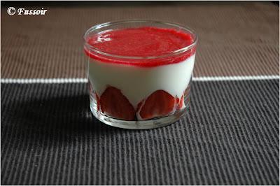 Verrines fromage blanc fruits rouges