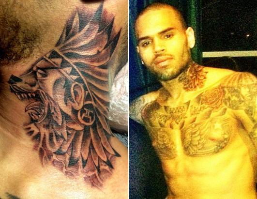 tatouage tattoo chris brown skinkd tatwe