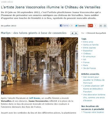 L’artiste Joana Vasconcelos illumine le Château de Versailles