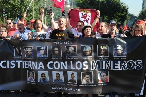 maniferstation espagne Manifestation de mineurs en Espagne