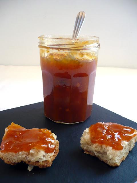 Confiture du soleil : abricot-prune-vanille Confiture du soleil : abricot-prune-vanille