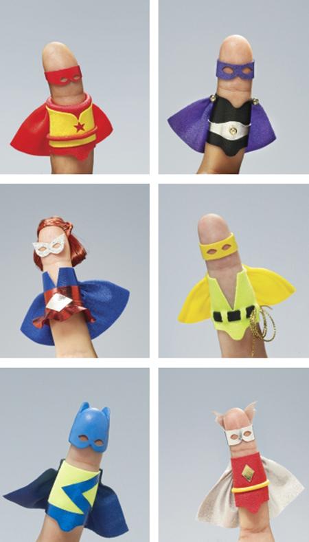 superheros Superhéros jusqu’au bout des doigts!