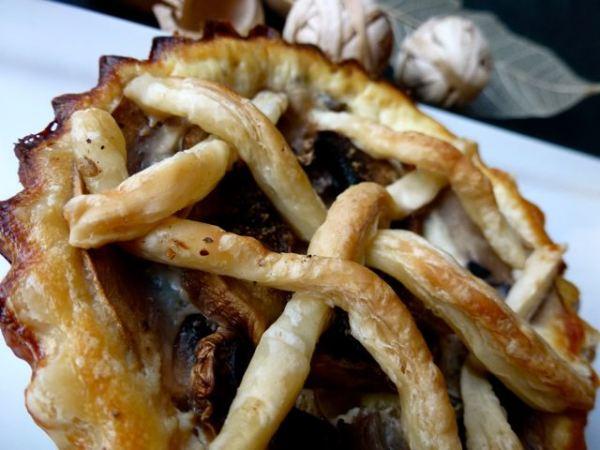 Tarte aux champignons au chèvre frais et Ricotta - 3 Tarte aux champignons au chèvre frais et à la Ricotta déguisée en tarte aux fruits