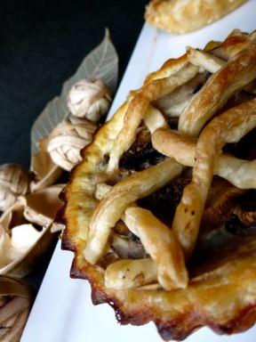 Tarte aux champignons au chèvre frais et Ricotta - 2 Tarte aux champignons au chèvre frais et à la Ricotta déguisée en tarte aux fruits