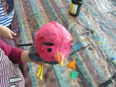 Brico Kids : Oiseaux de plâtre visage oiseau platre