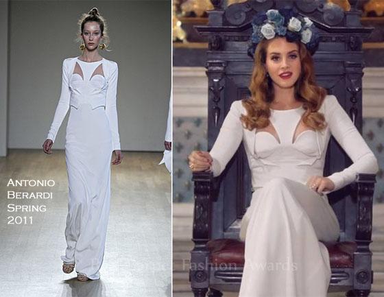 Lana Del Rey en Antonio Berardi Lana Del Rey In Antonio Berardi %E2%80%98Born To Die%E2%80%99 Video Lana Del Rey, nouvelle égérie du style rétro américain