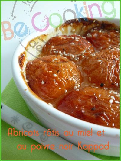 Abricots rôtis au miel et au poivre de Kappad