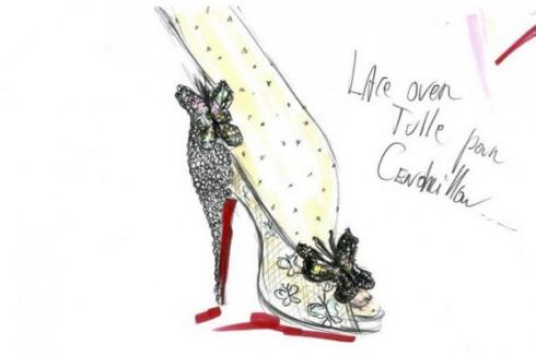 Les chaussures de Cendrillon… Signées Chrisitian Louboutin!
