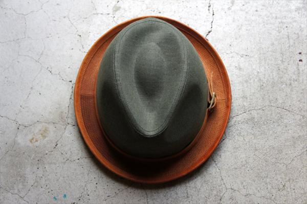 ROBERU X MORNO – NATURAL DYED CANVAS & LEATHER HAT