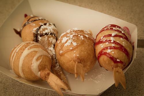 beurre-frit_05 Le beurre frit sur des batonnets mignons.