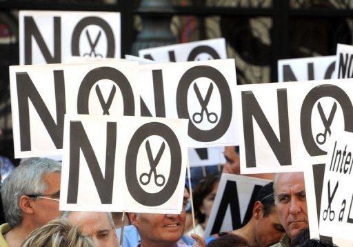 Les Espagnols dans les rues disent « NON » à la rigueur
