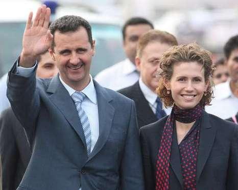 Bashar al-Assad et sa femme Asma