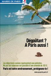 Campagne anti-crotte à Paris