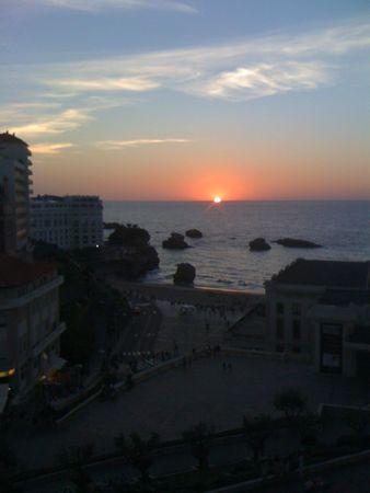 Biarritz, coucher de soleil sur la Grande Plage IPhone MPB 080