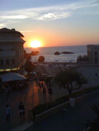 Biarritz, coucher de soleil sur la Grande Plage IPhone MPB 079