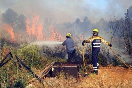 Gigantesque incendie en Espagne