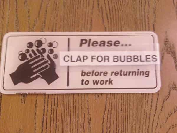 please-clap-for-bubbles Vieux Mèmes : Push Button