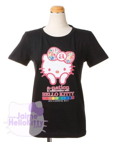 Coup de coeur : a-nation x Hello Kitty http://www.jaimehellokitty.com/images/Articles15/anationkittytshirt.jpg