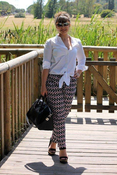 La chemise blanche & le crazy pantalon angelique 1509 (Copier)