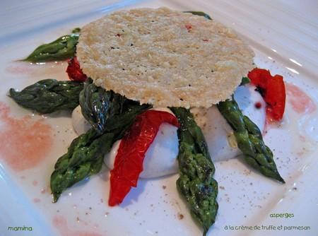 MAMINA et OLIF, menu numéro je ne sais plus combien... Asperges vertes, lapin et chocolat ASPERGES