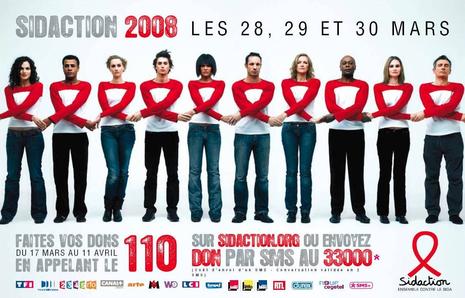 Sidaction 2008 : Tous solidaires pour l'égalité des chances