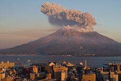 Volcan Sakurajima au Japon