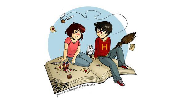Journal d'une Pottergeek - Couverture du Chapître 1 Wallpaper copy