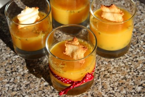 Verrines tropicales recette de cuisine,miam miam,dessert fruité