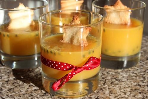 Verrines tropicales recette de cuisine,miam miam,dessert fruité