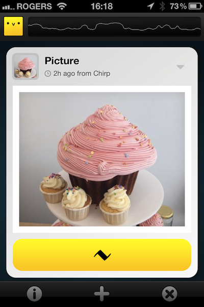 chirp 1 Chirp: partagez des photos, notes et lien URL avec les personnes autour de vous [iOS]