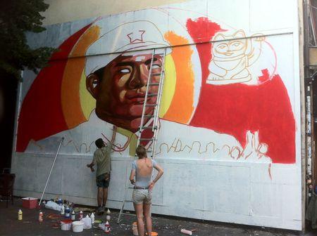 Street Art au Mur Urbain Reactif jusqu'au samedi 28 juillet 2012 Ever Le MUR lutetiablot lutetia blog